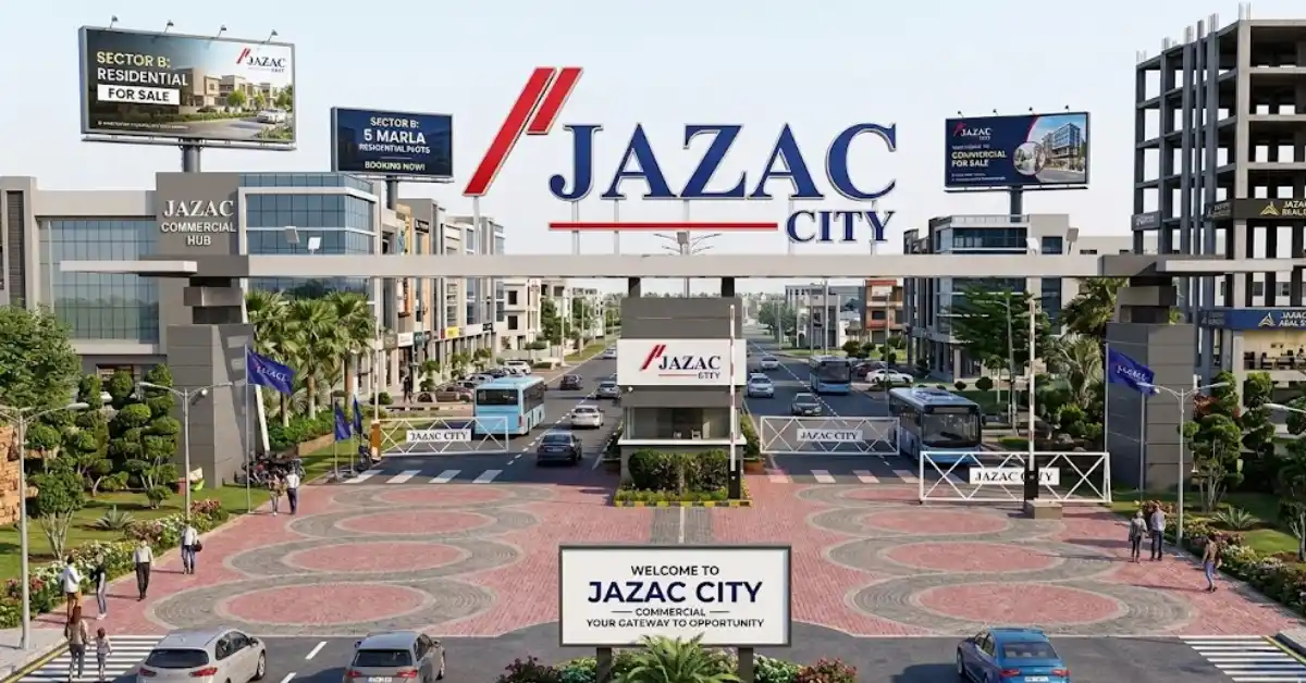Jazac City Commercial Real Estate Prime Lahore Plots